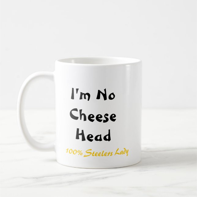 Taza De Café Señora del cuenco XLV Steeler del estilete "no soy (Izquierda)