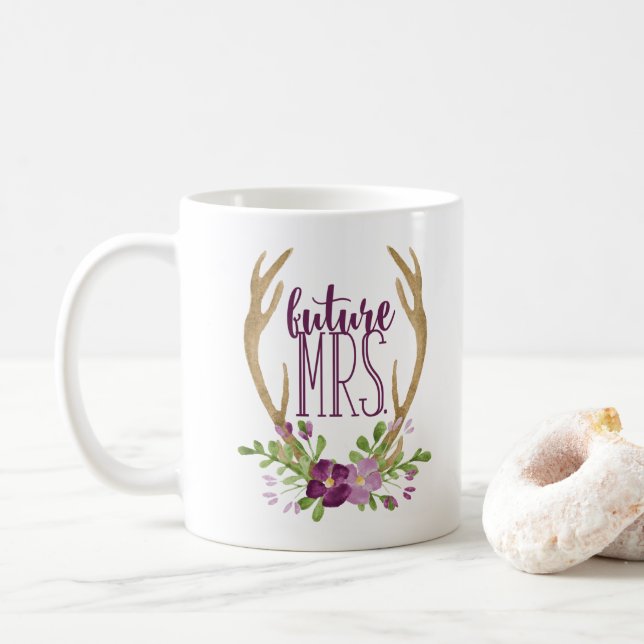 Taza De Café Señora futura Boho Mug (Con donut)