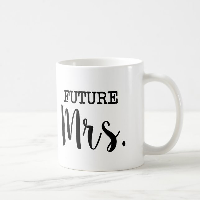 Taza De Café Señora futura novia divertida (Derecha)