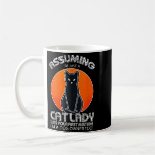 Taza De Café Señora Gato Uming Halloween _ Perro Y Gato Negro