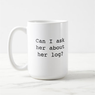 Taza De Café Señora gemela Mug del registro de los picos