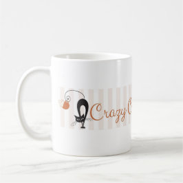Taza De Café Señora loca Cafe Mug del gato