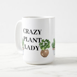 Taza De Café Señora Loca de las Plantas