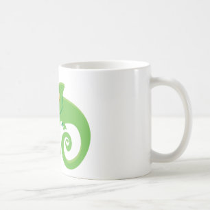 Taza De Café Señora loca del camaleón