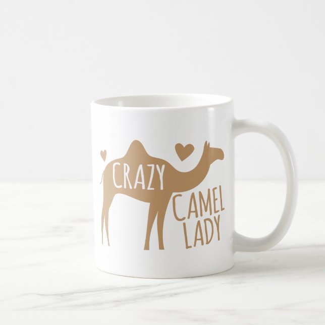 Taza De Café Señora loca del camello (Derecha)
