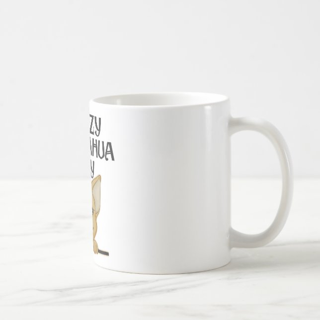 Taza De Café Señora loca Mug de la chihuahua (Derecha)