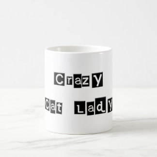 Taza De Café Señora loca Mug del gato