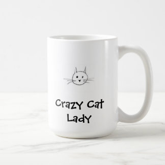 Taza De Café Señora loca Mug del gato