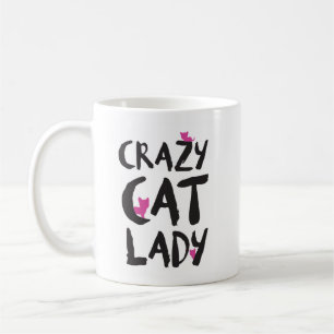 Taza De Café Señora loca Mug del gato
