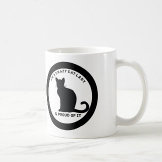 Taza De Café Señora loca Mug del gato