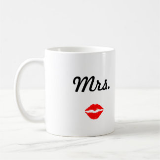 Taza De Café Señora Mug con los labios