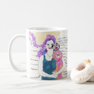Taza De Café Señora Mug de Chin del japonés