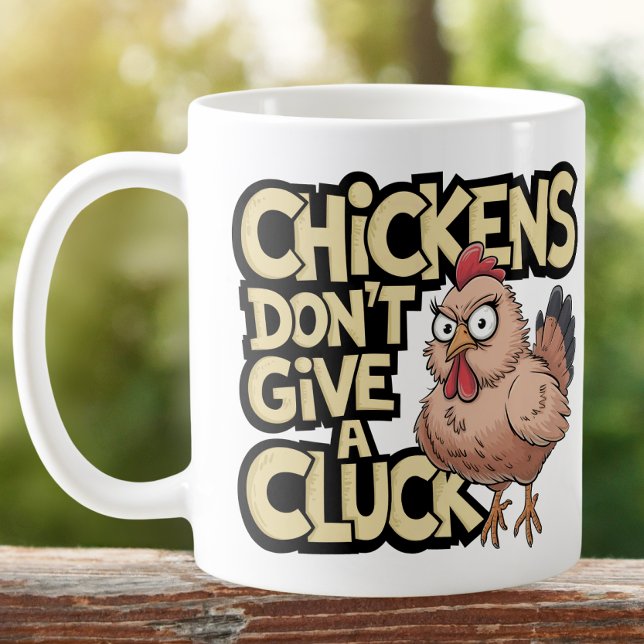 Taza De Café Señora Pollo Loca Divertida Que Dice Cállate Granj (Subido por el creador)