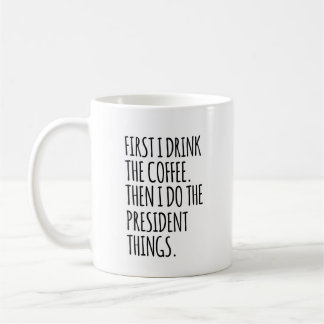 Taza De Café Señora Presidenta, Regalo Divertido Para La Nueva 