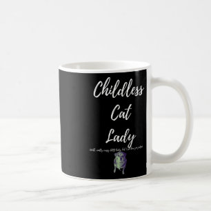 Taza De Café Señora sin hijos y con gatos