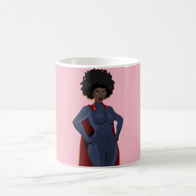 Taza De Café Señora superhéroe (Centro)