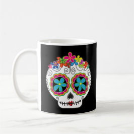 Taza De Café Señorita Calavera Day of the Dead Sugar Skull