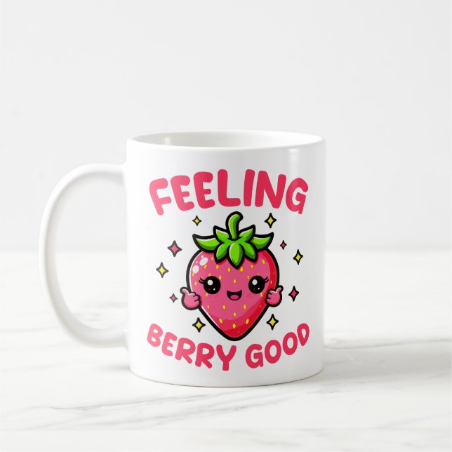 Taza De Café Sensación Berry Good Funny Strawberry (Izquierda)