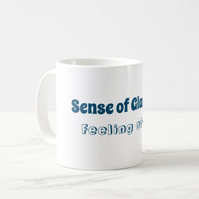 Taza De Café Sensación de alegría, sensación de alegría (Anverso izquierdo)