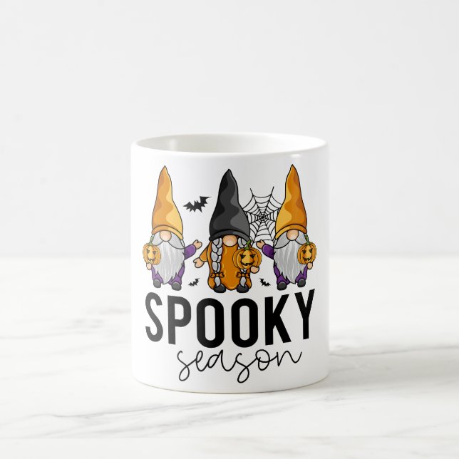 Taza De Café Sensación de fantasía de Halloween Gnomes (Centro)