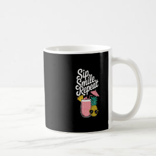 Taza De Café Sensación de Isla Bebe Sonríe Repite Diversión de