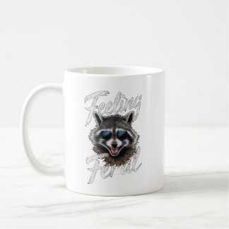 Taza De Café Sensación de Racoon Feral