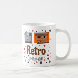 Taza De Café Sensación de viejo retro-fango