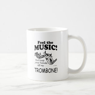 Taza De Café Sensación del Trombone la música
