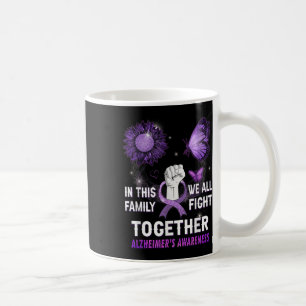 Taza De Café Sensibilización de Heimers Cinta púrpura que todos