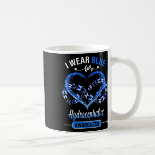 Taza De Café Sensibilización Que Uso Corazón De Mariposa Azul