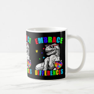 Taza De Café Sensibilización sobre autismo abrazar diferencias 