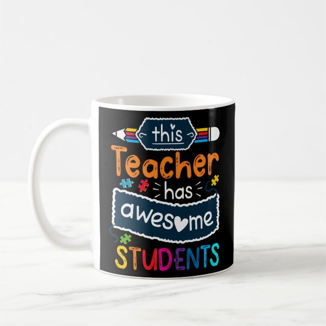 Taza De Café Sensibilización sobre autismo que tiene este profe (Izquierda)