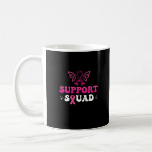 Taza De Café sensibilización sobre el cáncer de mama en equipo