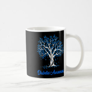 Taza De Café Sensibilización sobre la diabetes de la cinta azul