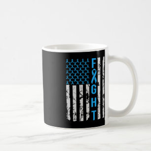 Taza De Café Sensibilización sobre la diabetes en la bandera de