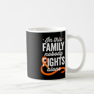 Taza De Café Sensibilización Sobre La Leucemia En Esta Familia
