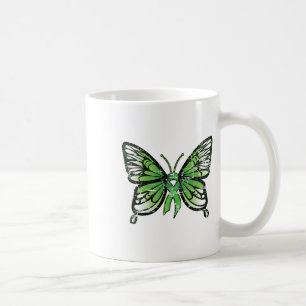 Taza De Café Sensibilización sobre la salud Mariposa de la Cint