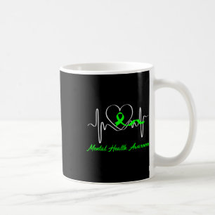 Taza De Café Sensibilización sobre la salud mental en el latido