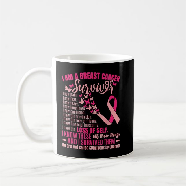 Taza De Café Sensibilización sobre sobrevivientes de cáncer de  (Izquierda)