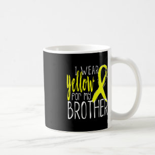 Taza De Café Sensibilización suicida que llevo amarillo por mi 