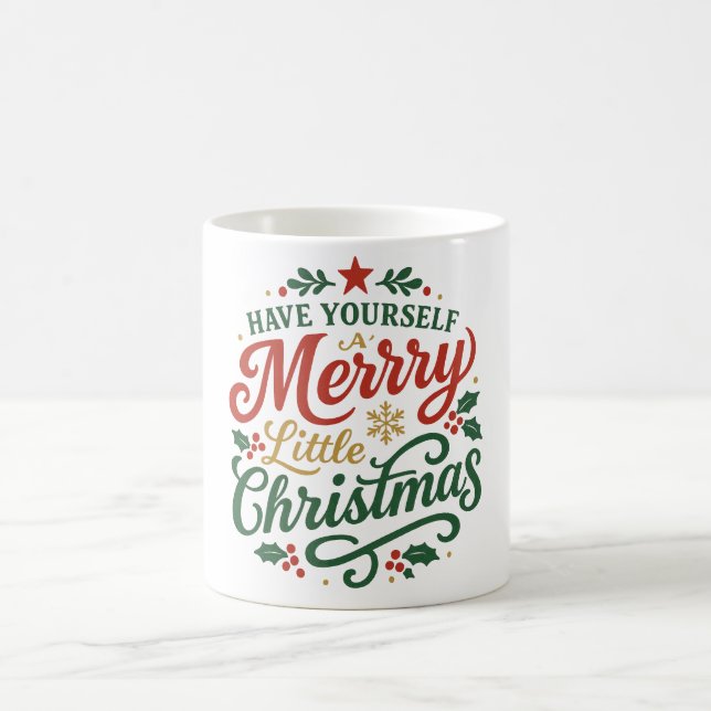 Taza De Café Sensual Merry Christmas phrases (Centro)