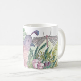 Taza De Café Sentado de codorniz en cristales