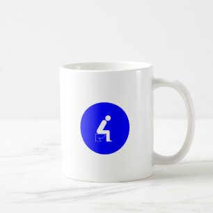 Taza De Café Sentado en el baño