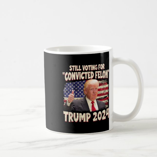 Taza De Café Sentencia de 2024 a Trump 2024 (Derecha)