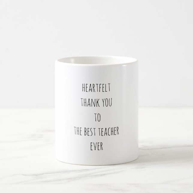 Taza De Café Sentido gracias al mejor profesor nunca (Centro)