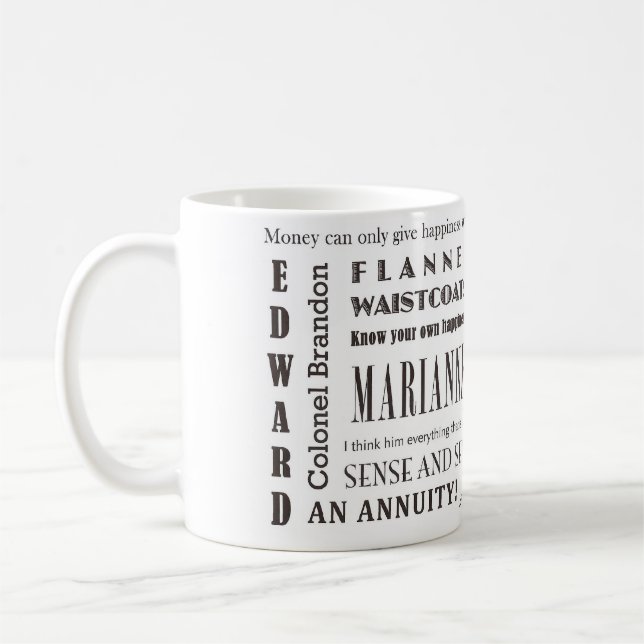 Taza De Café Sentido y sensibilidad (Izquierda)