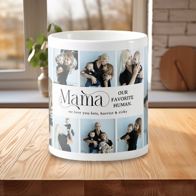 Taza De Café Sentimental Photo Collage Mama Keepsake (Subido por el creador)