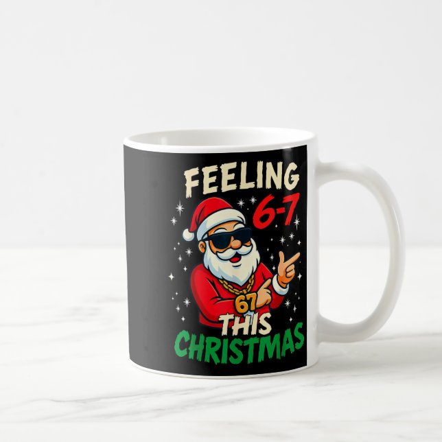 Taza De Café Sentimiento Divertido 67 Esta Navidad Seis Siete M (Derecha)