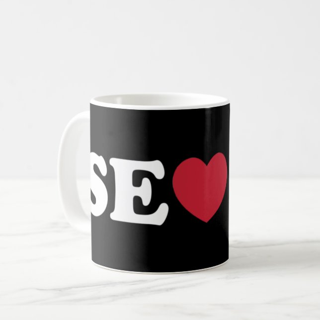 Taza De Café Seoul Love Heart (Anverso izquierdo)