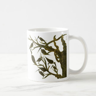 Taza De Café Sepia Birds Mug